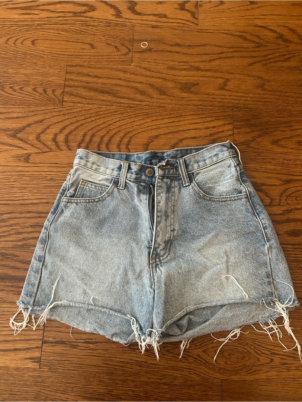 Pacsun High-Waisted Light Blue Denim Shorts